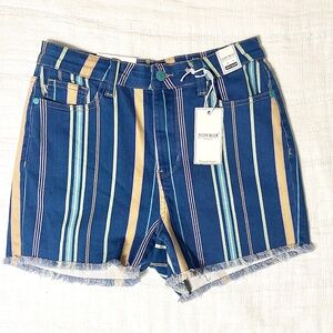 NWT- Judy Blue High Waist Boho Denim Shorts- Medium